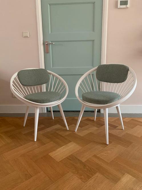 Yngve Ekstrom Circle Chairs, Huis en Inrichting, Fauteuils, Zo goed als nieuw, 75 tot 100 cm, Ophalen
