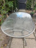 Gratis Tuintafel | 1.80x1.04 | Glazen blad, Ophalen, Gebruikt, Ovaal, Aluminium