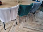 Goossens Velvet Eetkamerstoelen Rob - 6 stuks, Huis en Inrichting, Stoelen, Ophalen