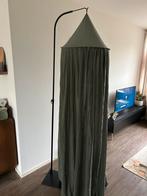 Zwarte piekstok met groene klamboe, Kinderen en Baby's, Kinderkamer | Inrichting en Decoratie, Ophalen, Zo goed als nieuw, Klamboe