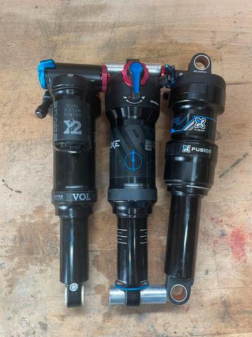 3x 201x55 demper (Fox, Rockshox en X Fusion) beschikbaar voor biedingen