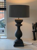 Tierlantijn lamp antraciet met linnen kap. Ophalen zsm!!, Huis en Inrichting, Ophalen of Verzenden, Zo goed als nieuw, Hout, 50 tot 75 cm