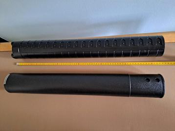 Zwarte, kunststof, telescopische tekenkoker; 60 - 115 cm. beschikbaar voor biedingen