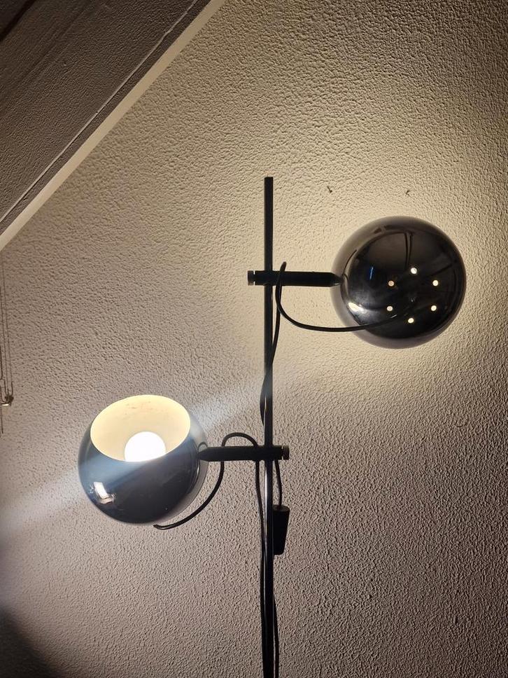 Vintage space age bollen vloerlamp, Huis en Inrichting, Lampen | Vloerlampen, Gebruikt, 150 tot 200 cm, Ophalen