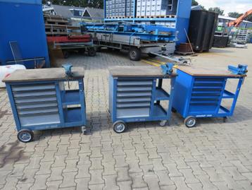 gedore 1502 gereedschapswagen gereedschapskist bankschroef  beschikbaar voor biedingen