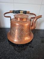 Antiek vintage bewerkte koperen waterketeltje, Ophalen of Verzenden