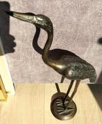 Bronzen beeld reiger 52 cm hoog, Antiek en Kunst, Ophalen of Verzenden