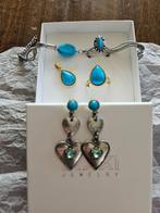 iXXXi Turquoise maat 17, IJzer of Staal, Ophalen of Verzenden, Dame, Zilver