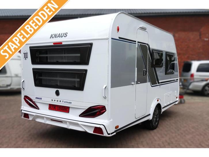 Knaus Sport Selection 400 LK Airco Mover VT 1500KG Stapelbed, Caravans en Kamperen, Caravans, Bedrijf, tot en met 4, 750 - 1000 kg
