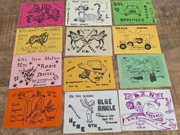 te koop partij van 100 QSL kaarten zie foto willekeurig foto beschikbaar voor biedingen