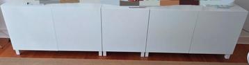Ikea 5 wandkasten Besta wit - afbeelding 2