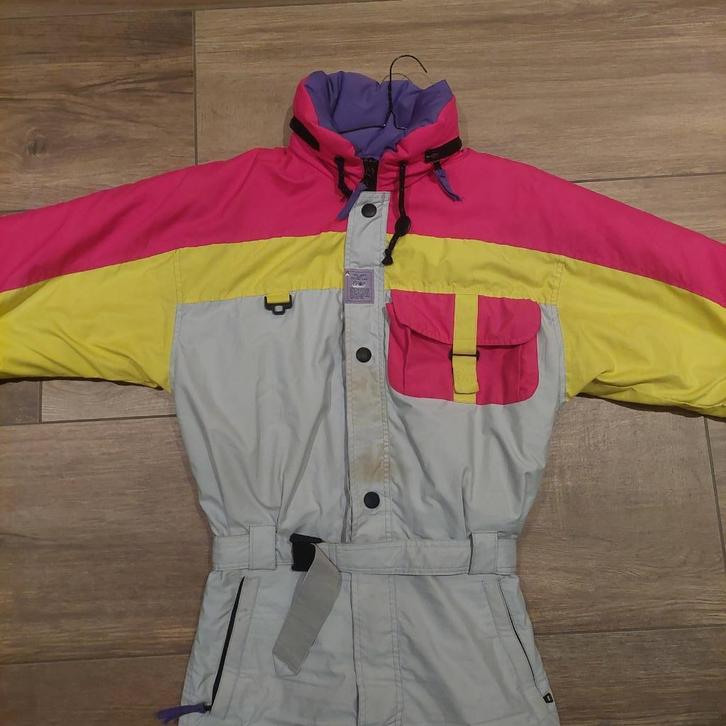 Vintage / retro 90s fout skipak maat M / 38 merk Colle, Kleding | Dames, Wintersportkleding, Gedragen, Pak, Maat 38/40 (M), Ophalen of Verzenden