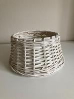Lampenkap wit riet laag 2 voor 15 euro, Wit, Rond, Ophalen of Verzenden, Minder dan 25 cm