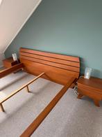 Bedombouw met nachtkastjes, Huis en Inrichting, Ophalen, Gebruikt, Bruin, 210 cm