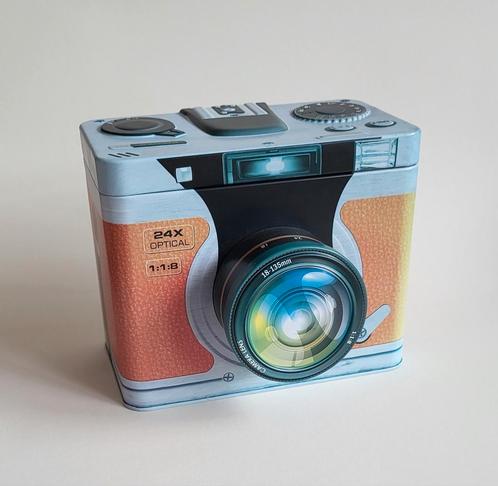 Decoratief blik fotocamera, Huis en Inrichting, Overige Huis en Inrichting, Gebruikt, Ophalen of Verzenden