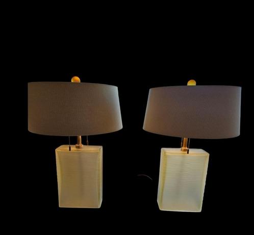 Twee Mid Century Murano tafellampen Donghia , John Hutton, Antiek en Kunst, Antiek | Lampen, Ophalen of Verzenden