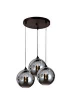 Eric Kuster Style Hanglamp Illusion Smoking glass 3 lichts, Ophalen, Kleur Smoke antraciet, Nieuw, Glas