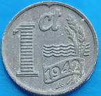 1 Cent 1942 Zink - Wilhelmina, Postzegels en Munten, Koningin Wilhelmina, 1 cent, Losse munt, Verzenden