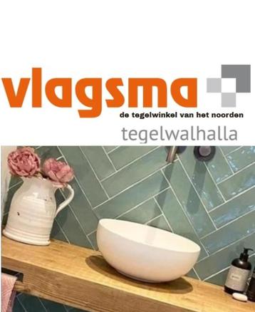 Groene Handvorm Wandtegel met Authentieke Look! Cifre jade beschikbaar voor biedingen