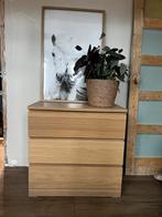 Ladenkast Malm IKEA  eikenfineer, Huis en Inrichting, Kasten | Ladekasten, Ophalen, Zo goed als nieuw, 25 tot 50 cm
