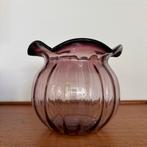 Vintage, Paarse Glazen Vaas, Frankrijk, Antiek en Kunst, Antiek | Vazen, Ophalen of Verzenden