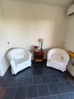 2 Ikea Fauteuil met Hoes - Wit of Zwart., Ophalen, Minder dan 75 cm, Zo goed als nieuw, 75 tot 100 cm