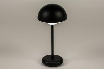 Oplaadbaar led usb tafellamp binnen/buiten tafel lamp zwart
