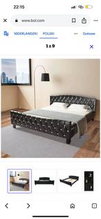 Mooi zwart bedframe 180x200, Huis en Inrichting, Slaapkamer | Bedden, Ophalen, Overige materialen, Zwart, Tweepersoons
