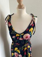 King Louie maat L blauwe maxi bloemen jurk 437, Blauw, Maat 42/44 (L), Ophalen of Verzenden, Zo goed als nieuw