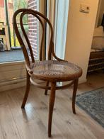 Antieke Houten Stoel met Zitting van Riet, Ophalen, Gebruikt, Bruin, Eén