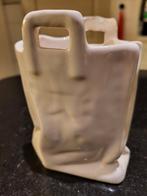 Vintage jaren 70 80 bloempot. L x b x h 9,5x6x 12 cm, Gebruikt, Overige vormen, Aardewerk, Tuin