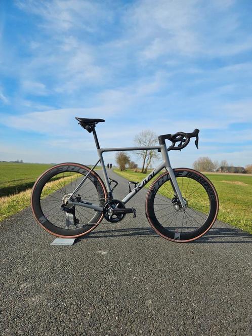 Isaac Element Ultegra R8150 Di2 XXL met 4iiii, Fietsen en Brommers, Fietsen | Racefietsen, Zo goed als nieuw, Overige merken, Meer dan 20 versnellingen