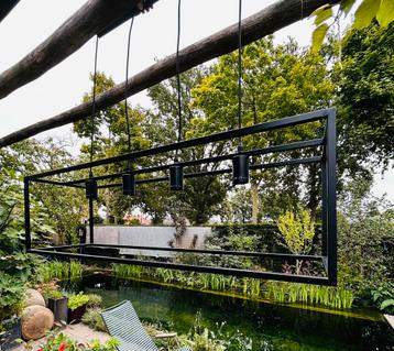 Hanglamp, industriële look, zwart, nette staat! beschikbaar voor biedingen