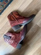 Cognac bordeaux leren cowboy laarsje mt 39, Ophalen of Verzenden, Nieuw, Rood