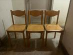 Houten stoelen | 3x | 40cm hoog, Ophalen, Zo goed als nieuw, Drie