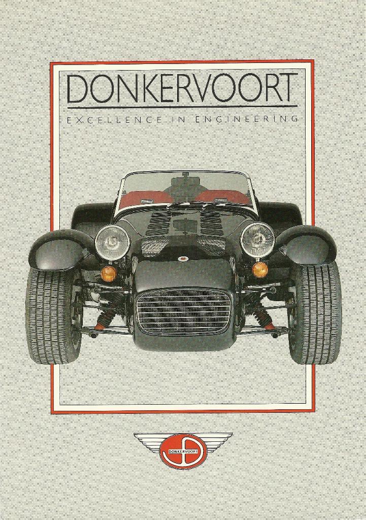 Donkervoort roadster Folder, Boeken, Auto's | Folders en Tijdschriften, Zo goed als nieuw, Overige merken, Ophalen of Verzenden
