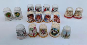Vintage verzameling vingerhoedjes Nederland/Verenigde Staten beschikbaar voor biedingen