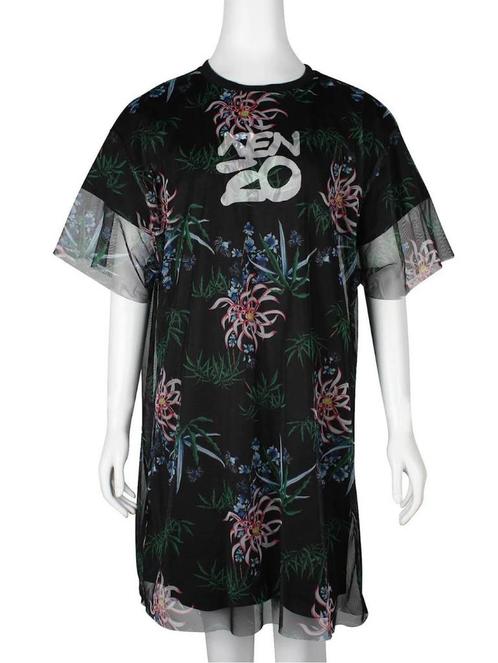 Originele t-shirt dress van designer Kenzo, Kleding | Dames, Jurken, Gedragen, Maat 36 (S), Overige kleuren, Boven de knie, Verzenden