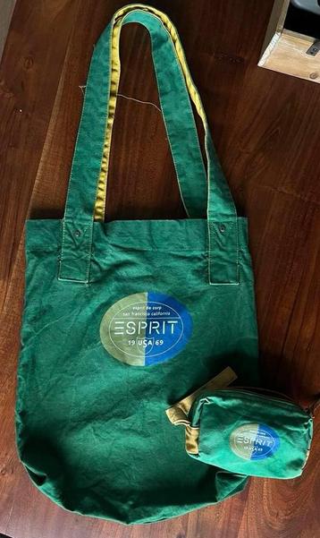 Vintage Esprit Tas 1969 Groen/Geel beschikbaar voor biedingen