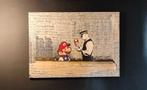 Banksy Super Mario Canvas, Ophalen, Zo goed als nieuw