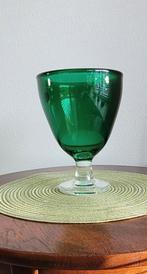 Groene Vaas van Glas Galerie Willingen 
Hoogte 21 cm, Antiek en Kunst, Antiek | Glas en Kristal, Ophalen of Verzenden