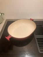 Le Creuset ovenschaal. Enzo Mari. 33 cm., Huis en Inrichting, Keuken | Potten en Pannen, O, Gietijzer, Ophalen of Verzenden, Keramische plaat
