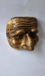 bronzen sculptuur masker Pulcinella, Antiek en Kunst, Ophalen of Verzenden