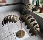 Prachtige designlamp met vergulde bladeren - zeer mooi, 50 tot 75 cm, Ophalen of Verzenden, Metaal, Design Retro 1950's