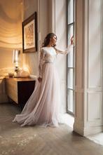 Trouwjurk zachtroze vermaken verstellen inkorten coupeuse, Ophalen of Verzenden, Zo goed als nieuw, Roze, Trouwjurk