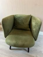 Dutch Tribes fauteuil velvet groen *moet weg*, Huis en Inrichting, Ophalen, Zo goed als nieuw, Minder dan 75 cm, 50 tot 75 cm
