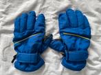 Blauwe ski-handschoenen voor kinderen gevoerd mt 8–10 jr, 134 t/m 140, Ophalen of Verzenden, Zo goed als nieuw, Handschoenen