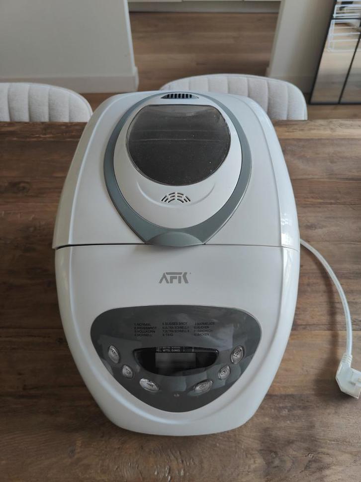 AFK Broodbakmachine, Witgoed en Apparatuur, Broodbakmachines, Gebruikt, Met timer, 800 tot 1200 gram deeg, Kijkvenster, Ophalen