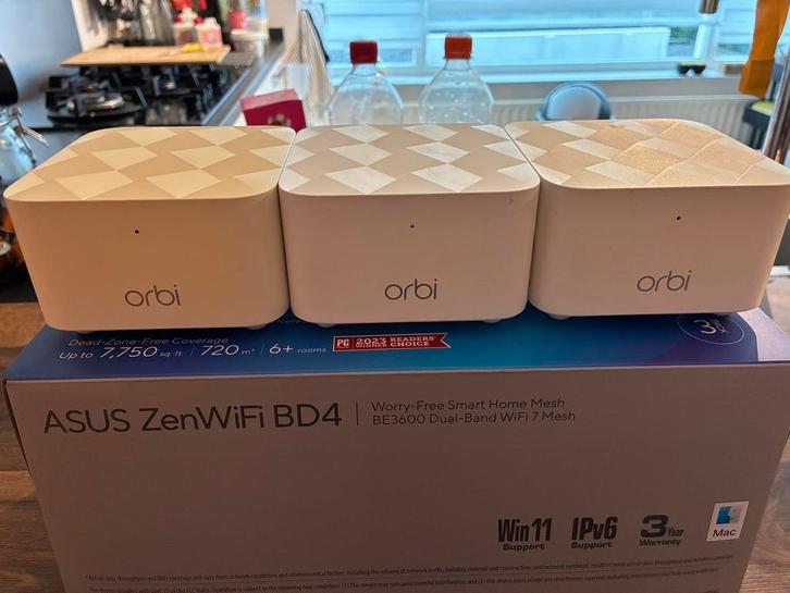 Netgear Orbi -Wifi versterker -satelliet -mesh wifi 3 stuks, Computers en Software, WiFi-versterkers, Zo goed als nieuw, Ophalen of Verzenden