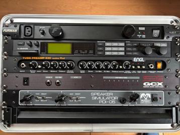te koop 19"rack met Gforce, Engl, Palmer, voodoo lab gcx beschikbaar voor biedingen